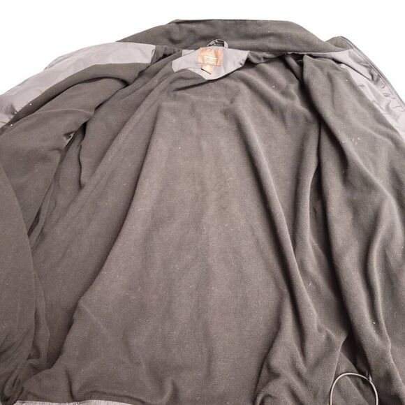 Greg Norman Black Gray Lightweight Fleece Lined Windbreaker Jacket - Picture 5 of 7